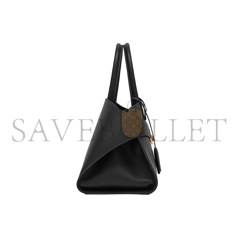 FERRAGAMO SMALL GANCINI LEATHER TOTE BAG (31.5*22*19cm)